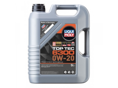 НС-синтетическое моторное масло Top Tec 6300 0W-20 от LIQUI MOLY НС-синтетическое моторное масло Top Tec 6300 0W-20