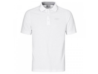Мужская рубашка-поло Audi Poloshirt, Men, Classic Logo, White от VAG Мужская рубашка-поло Audi Poloshirt, Men, Classic Logo, White