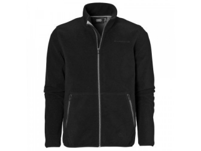 Мужская флисовая куртка Audi Mens Fleece Jacket, quattro, Black от VAG Мужская флисовая куртка Audi Mens Fleece Jacket, quattro, Black