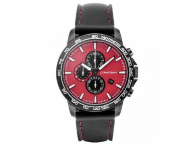 Наручные часы хронограф Audi Sport Chronograph, Red/Black от VAG Наручные часы хронограф Audi Sport Chronograph, Red/Black