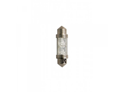 Светодиодная лампа C10W (SV8,5) 11x31 white 2 LEDs от KRAFT Светодиодная лампа C10W (SV8,5) 11x31 white 2 LEDs